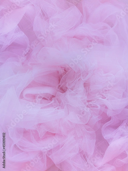 Obraz light pink tulle fabric texture