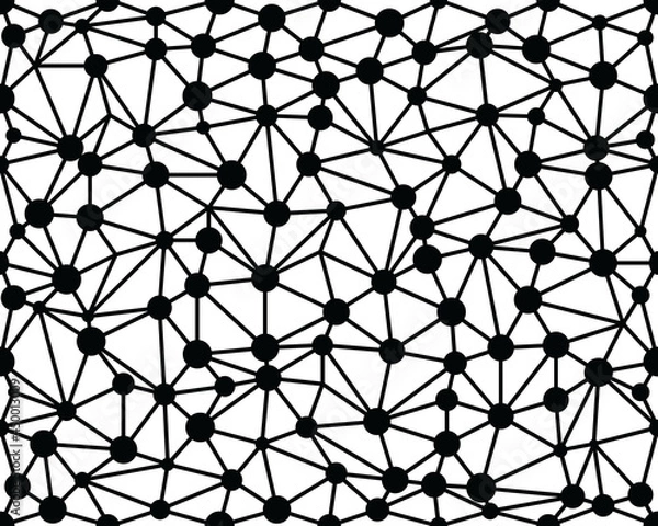 Fototapeta Seamless triangles grid pattern background, creative design templates 