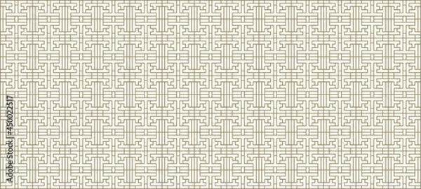 Obraz Vector Seamless Traditional Korean Pattern, Background Template, Traditional Geometric Ornament.
