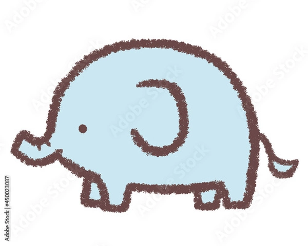 Fototapeta 横向きの象