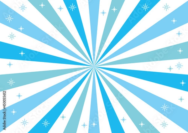 Fototapeta 集中線　ブルー系　キラキラ　背景