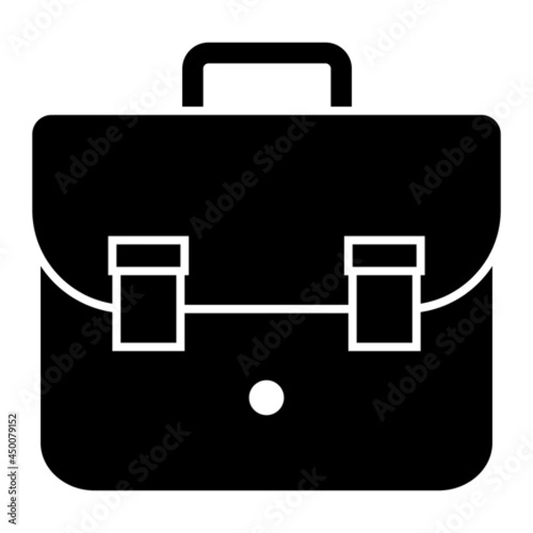Fototapeta Vector Breifcase Glyph Icon Design