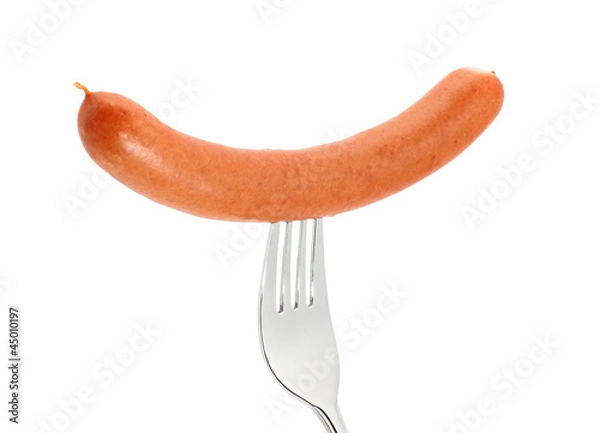Obraz Kiełbasa na widelcu