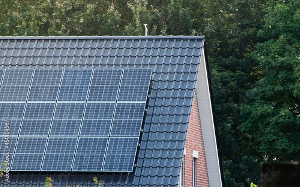 Fototapeta Dach mit Solar