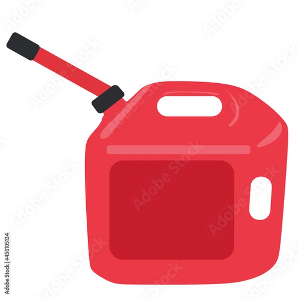 Fototapeta Gas can vector svg illustration