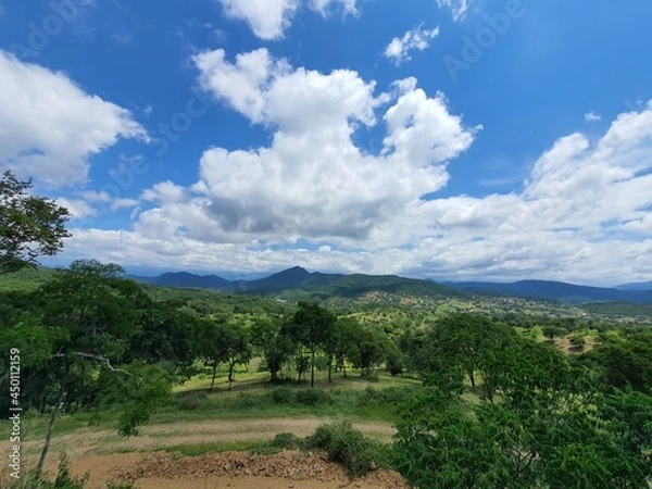 Obraz landscape with clouds