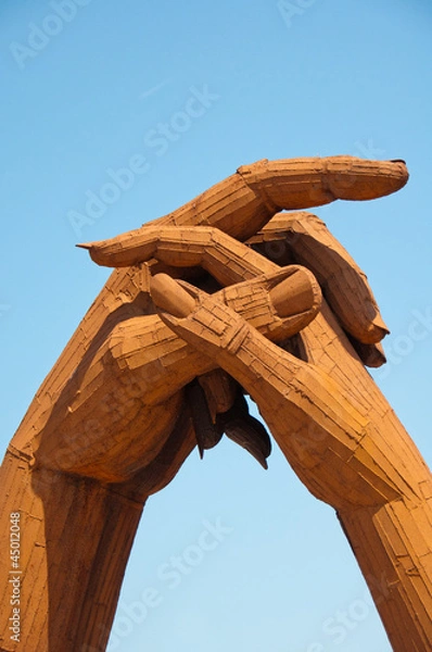 Obraz Clasping hands at Gretna Green, Scotland