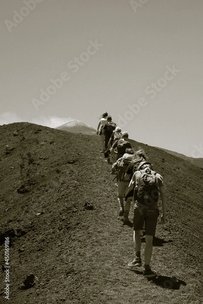Obraz stone steps in the mountains