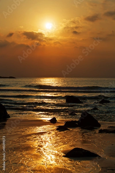 Obraz Sunset Over Porthmeor Beach