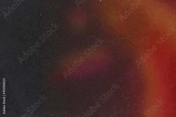 Fototapeta Orange Warm Vintage Light Leak with Crystal Reflections and Dust Texture Overlay