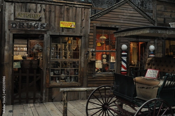 Obraz an old western town