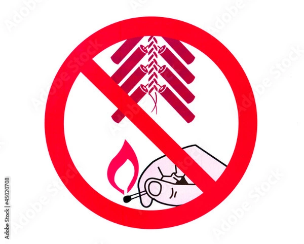 Obraz No fireworks sign