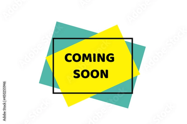 Obraz Coming soon. Vector illustrations on white background.