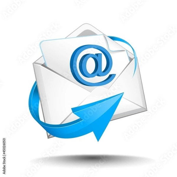 Obraz Wektor, e -mail