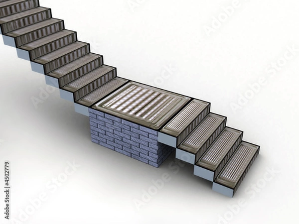 Obraz 3d stairs