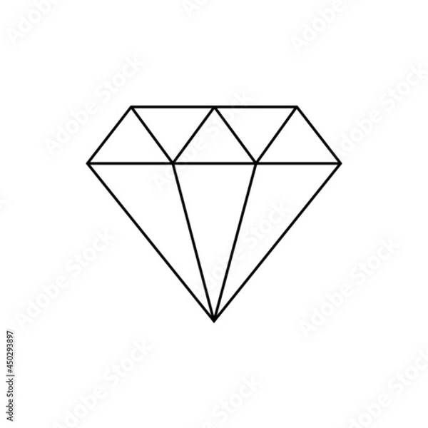 Obraz Minimal Diamond vector illustration