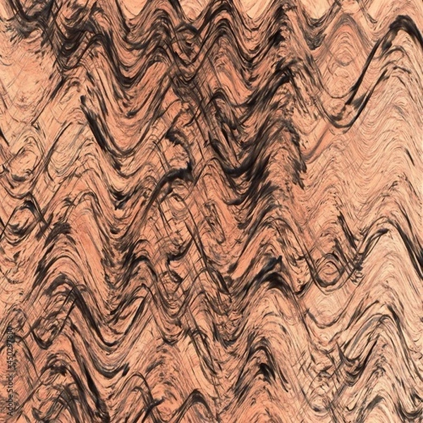 Fototapeta A unique abstract illustration. Original wallpapers. A screensaver mobile devices. A beautiful image will decorate design projects and ideas. A unique combination of lines, waves of curves, textures.