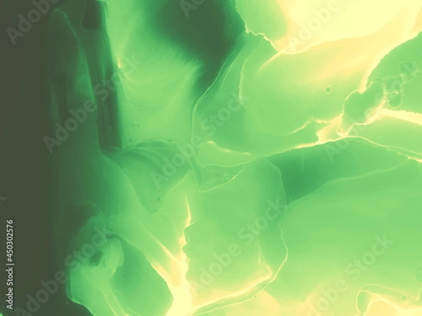 Obraz Liquid Background.  Translucent Yellow Picture.