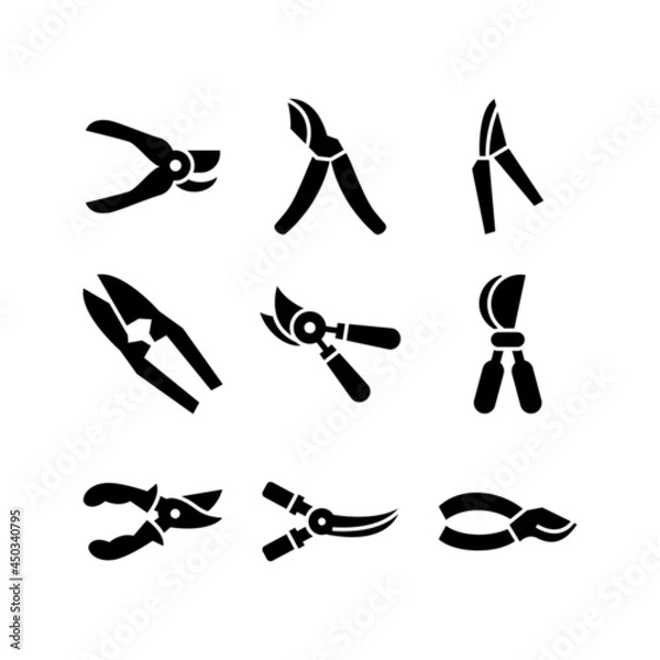 Fototapeta pruning shears icon or logo isolated sign symbol vector illustration - high quality black style vector icons
