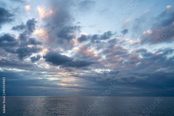 Obraz ciel bleu avec nuages