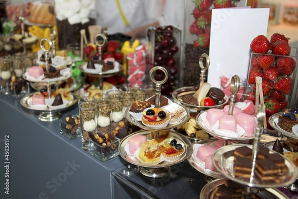Obraz Süssigkeitenbüffet