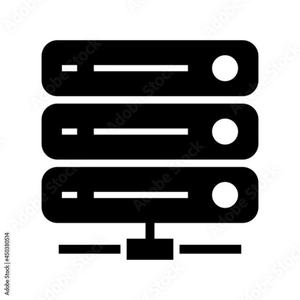 Fototapeta database icon or logo isolated sign symbol vector illustration - high quality black style vector icons
