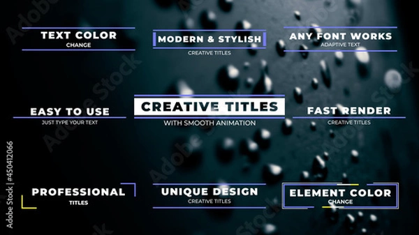 Obraz Creative Modern Titles