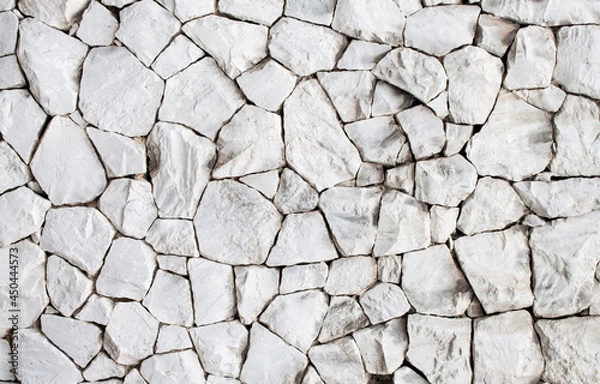 Fototapeta abstract white stone wall background