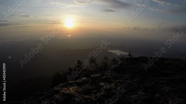 Obraz Viewpoint of the sunrise on the top of the mountain