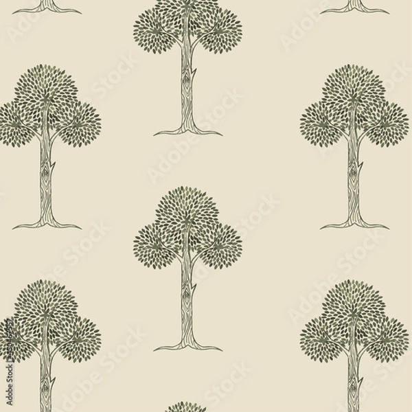 Fototapeta Ancient Forest Pattern
