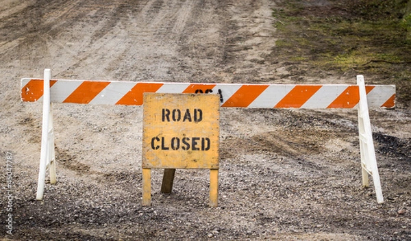 Obraz Road closed sign