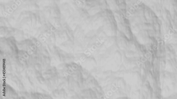 Fototapeta A 3D Rendering Crumpled Paper. Paper is a thin sheet material produced by mechanically or chemically processing fibres derived from wood, rags, grasses 