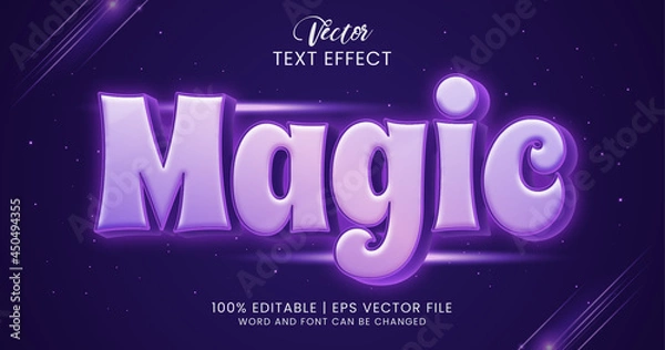 Obraz Magic editable text effect style