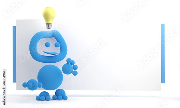 Obraz yellow lightbulb