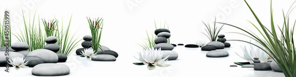 Obraz Spa Lotus Flower and Grass