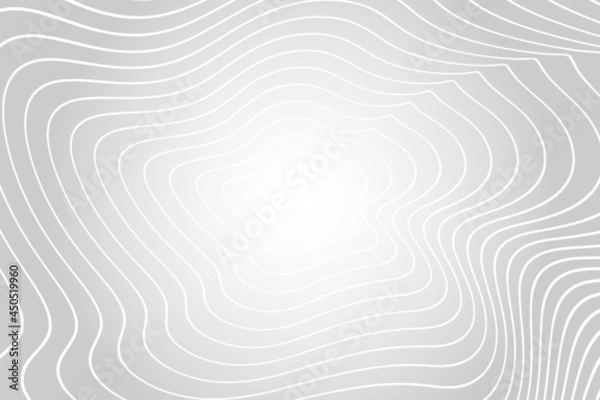 Obraz Grey Wave Lines Frame Pattern Abstract Background. Vector