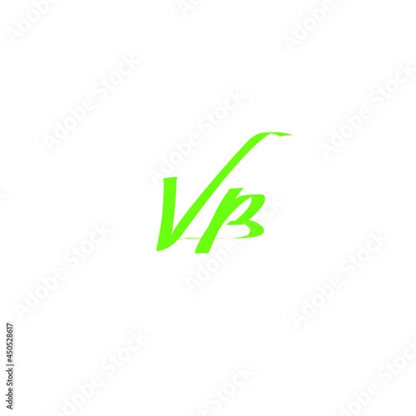 Obraz VB handwritten logo for identity