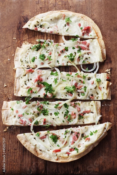 Fototapeta Alzacka tarta flambée