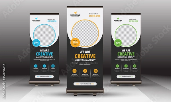 Fototapeta Roll Up Banner Template Layout