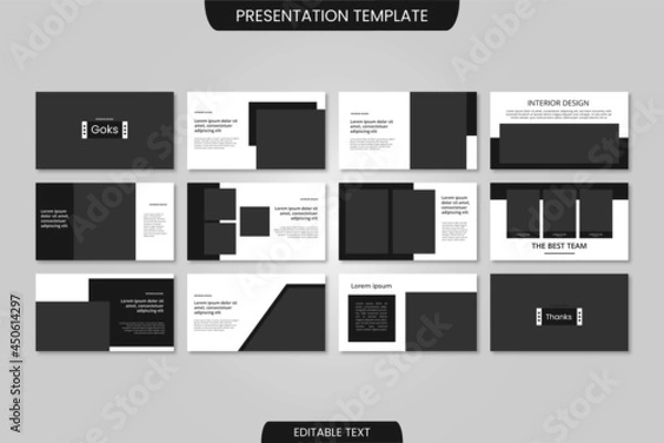 Obraz Modern business presentation template powerpoint