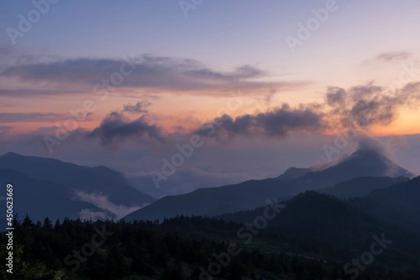 Obraz 横手山からの風景