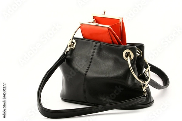 Obraz empty wallet in bag