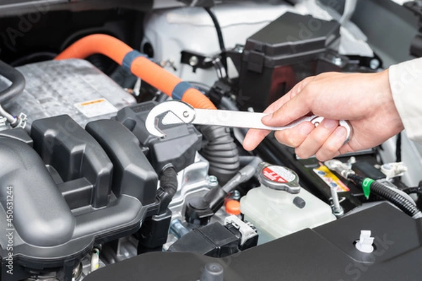 Fototapeta 自動車のメンテナンス　点検イメージ