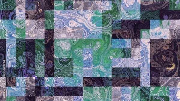 Fototapeta Digital fractal pattern. Abstract background.