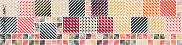Fototapeta Abstract Geometric Pattern generative computational art illustration