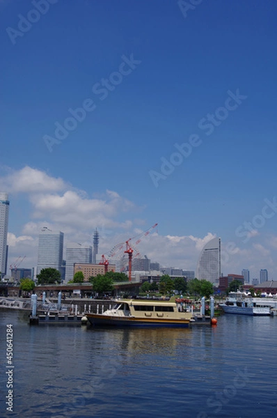 Obraz 快晴の港町横浜の風景