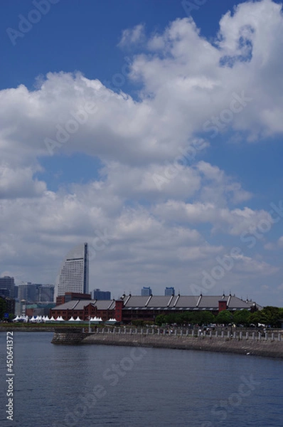 Obraz 快晴の港町横浜の風景