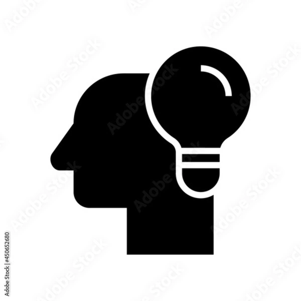 Fototapeta thinker icon or logo isolated sign symbol vector illustration - high quality black style vector icons
