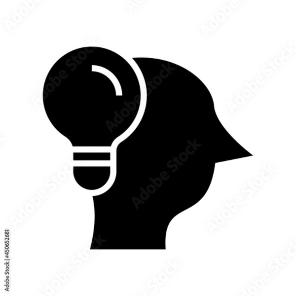 Fototapeta thinker icon or logo isolated sign symbol vector illustration - high quality black style vector icons
