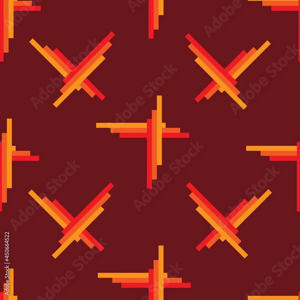 Obraz Bright pattern with an ornament of rectangular lines